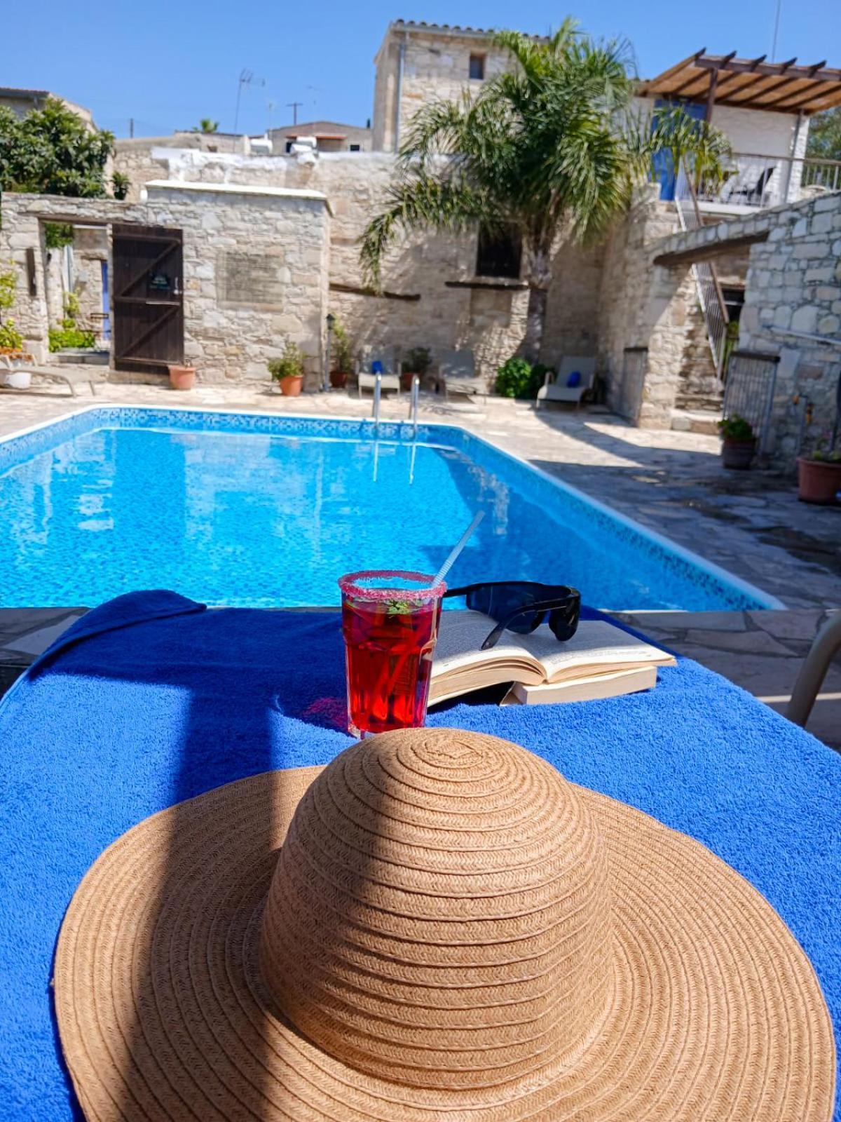 Appartamento Athena'S Pool Oasis Skarinou Esterno foto